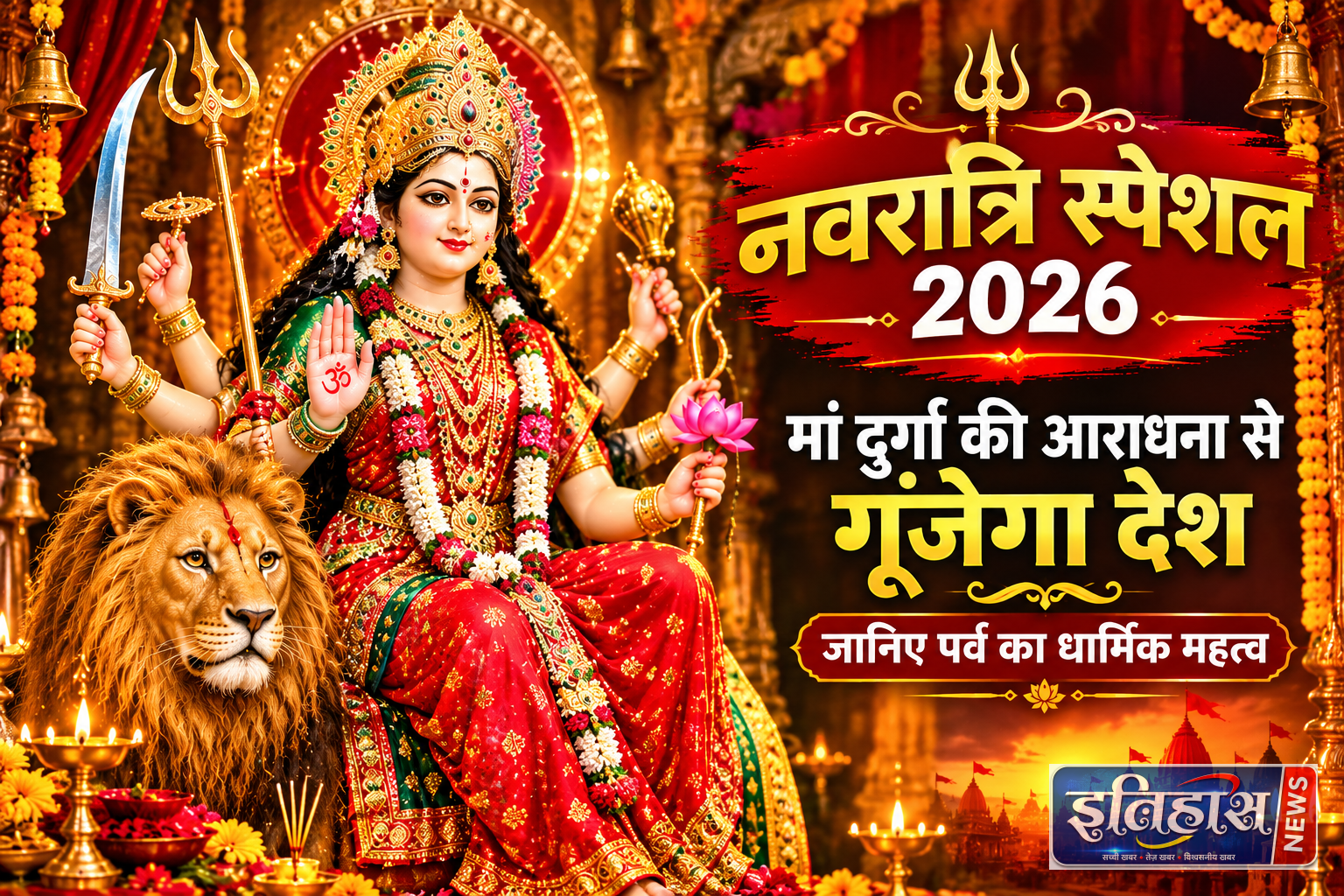 होम 2 नवरात्रि स्पेशल: मां दुर्गा की आराधना से गूंजेगा देश, जानिए नौ दिनों का धार्मिक महत्व